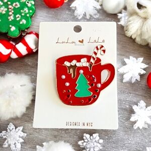 Hot Chocolate Milk Mug Brooch